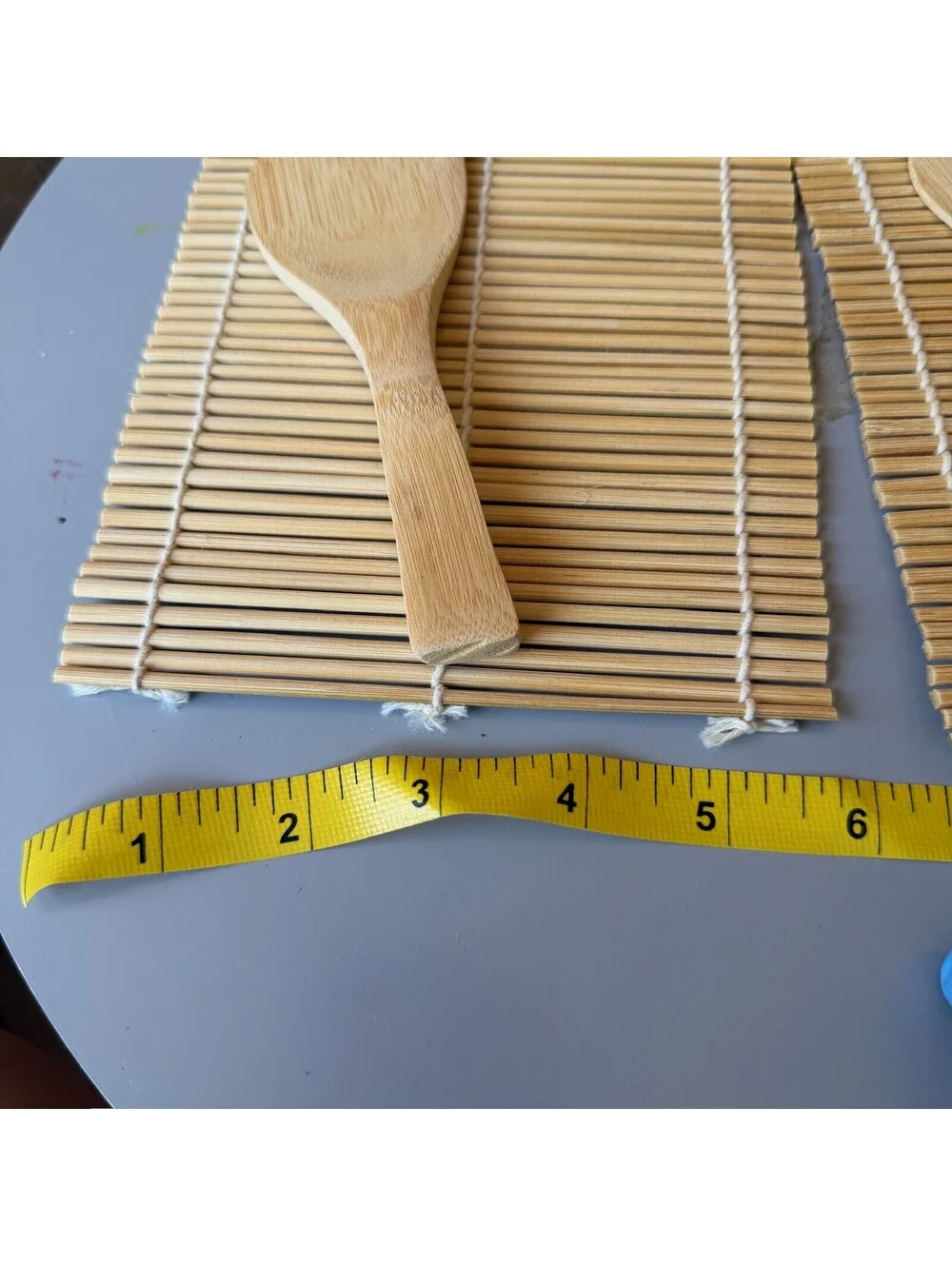Bamboo Sushi Rolling Mat & Paddle Set 4pc Kitchen Tool Kit B-8